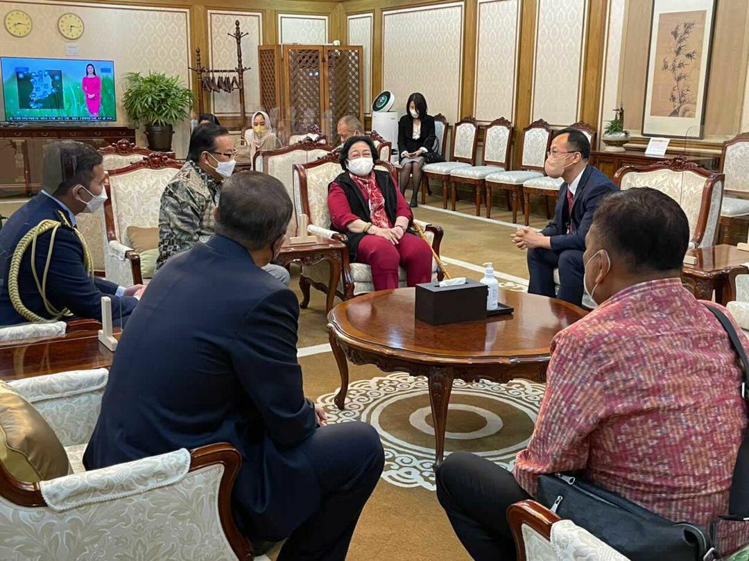 Megawati Soekarnoputri saat di Seoul, Korea Selatan. [Ist]