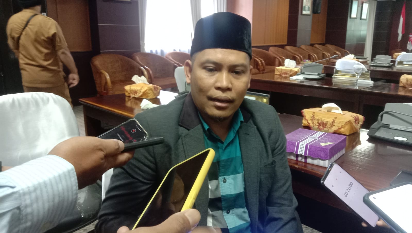 Anggota Komisi IV DPRD Kalimantan Timur, Salehuddin saat diwawancarai awak media (Foto: Iswanto/Mediaetam.com