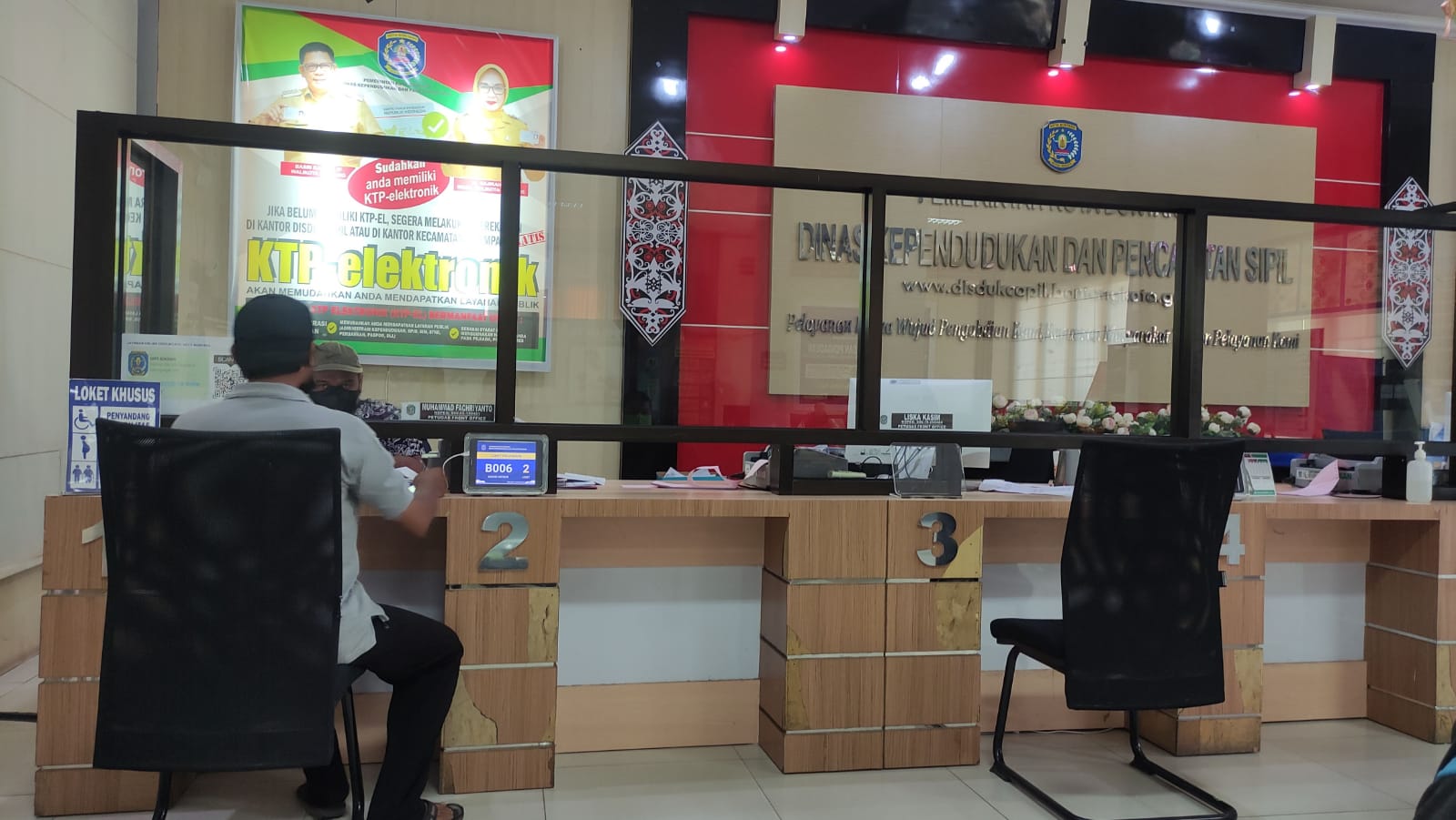 Pelayanan Disdukcapil Bontang. [Ist]