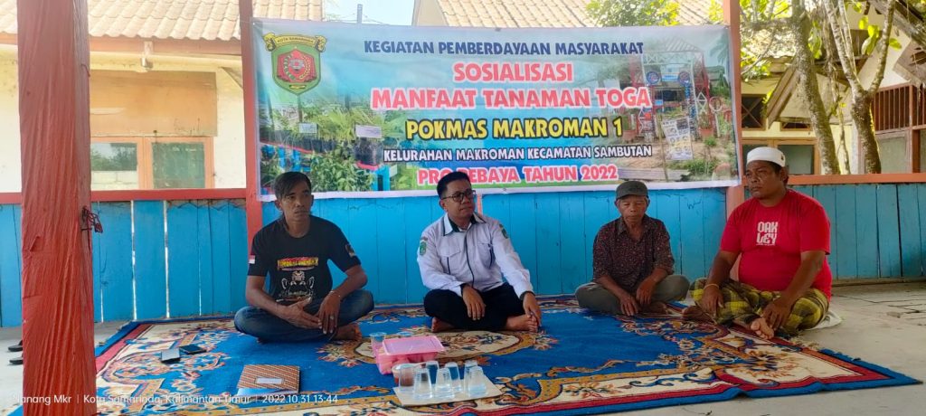 sosialisasi penanaman TOGA (Tanaman Obat Keluarga, red), Jumat (11/11/2022).