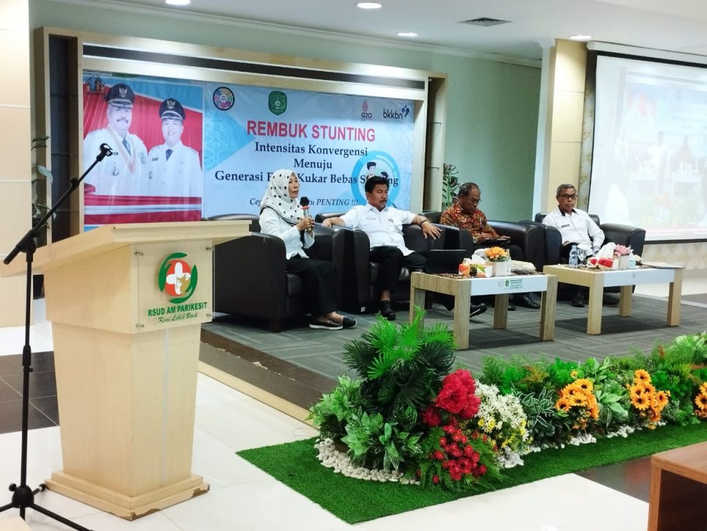 Rembuk Stunting Kabupaten Kukar, di Ruang Merak, RSUD AM Parikesit, Rabu (16/11/2022).