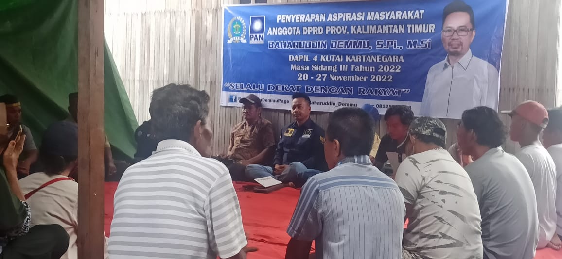 Baharuddin Demmu menggelar reses di Kelurahan Muara Jawa Pesisir, Jumat, 25 November 2022. [Maualan/Mediaetam.com]