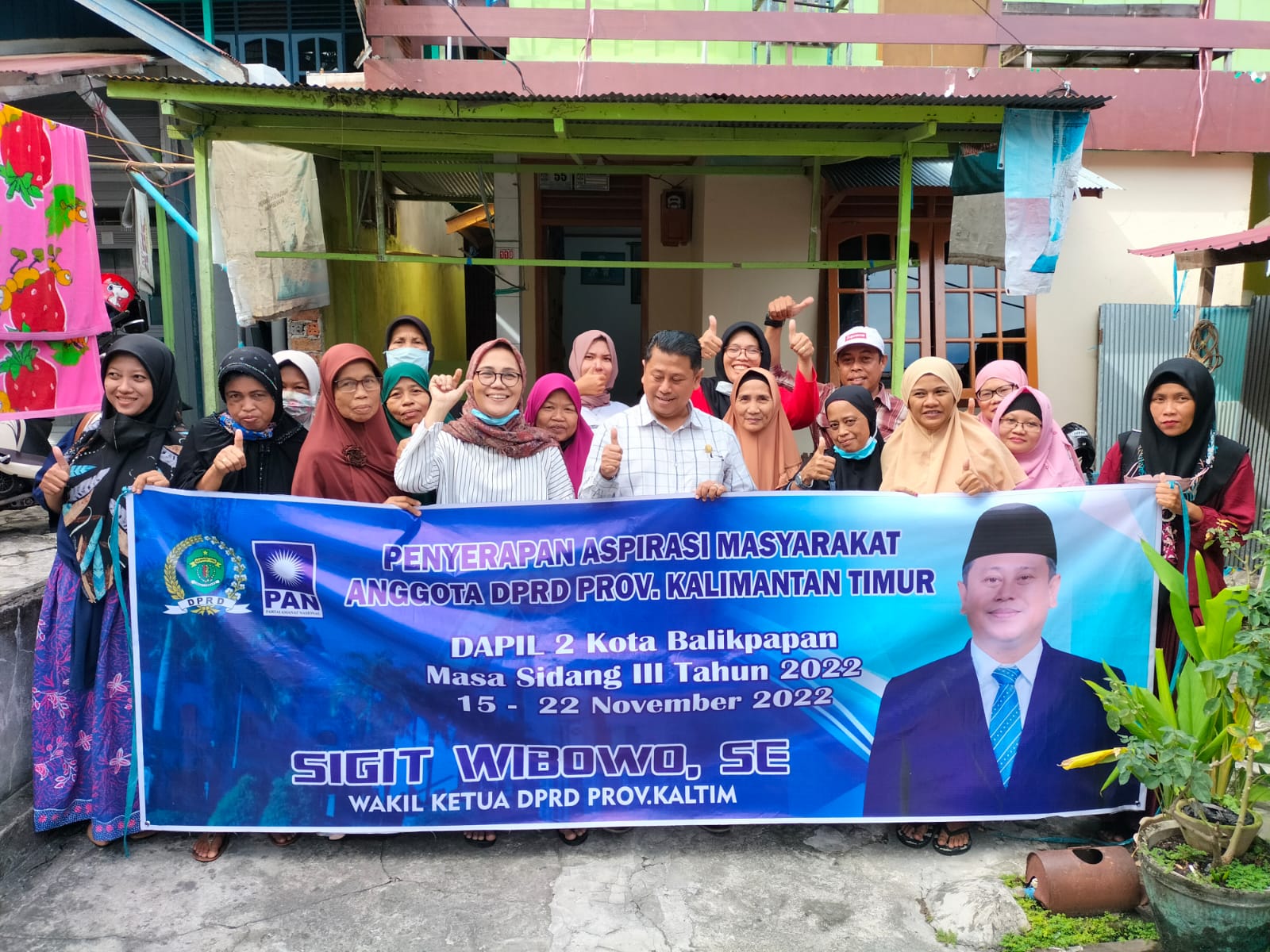 Wakil Ketua DPRD Kalimantan Timur (Kaltim), Sigit Wibowo melaksanakan kegiatan reses di RT 14, Kelurahan Klandasan ilir, Kecamatan Balikpapan Kota, Kamis (17/11/2022).