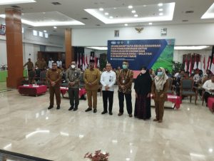 Bupati Kukar bersama BPKP perwakilan Provinsi Kaltim membuka Workshop Tata Kelola Keuangan dan Pembangunan untuk Pemulihan Ekonomi dan Kemandirian Desa