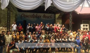 Kegiatan Bimtek KIM TA. 2022. Berlokasi di Pantai Panrita Lopi, Kecamatan Muara Badak. [Indah/Mediaetam.com]