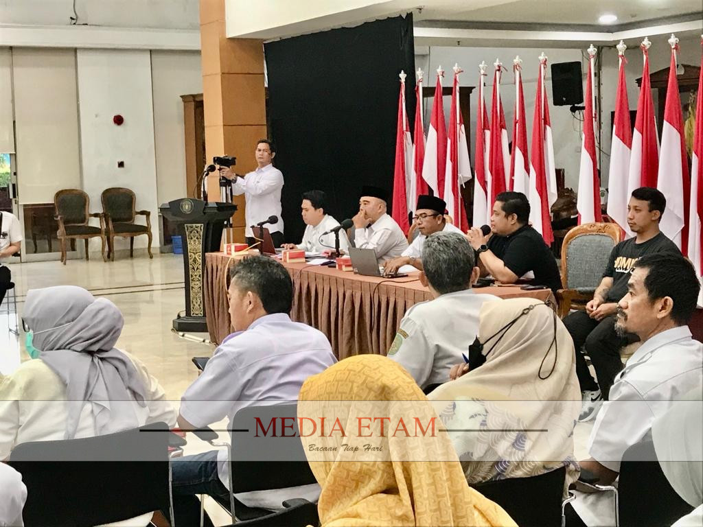 Rapat Koordinasi Koordinasi Peran Serta OPD terkait Kegiatan Peristiwa Merah Putih ke-76. [Indah/Mediaetam.com]