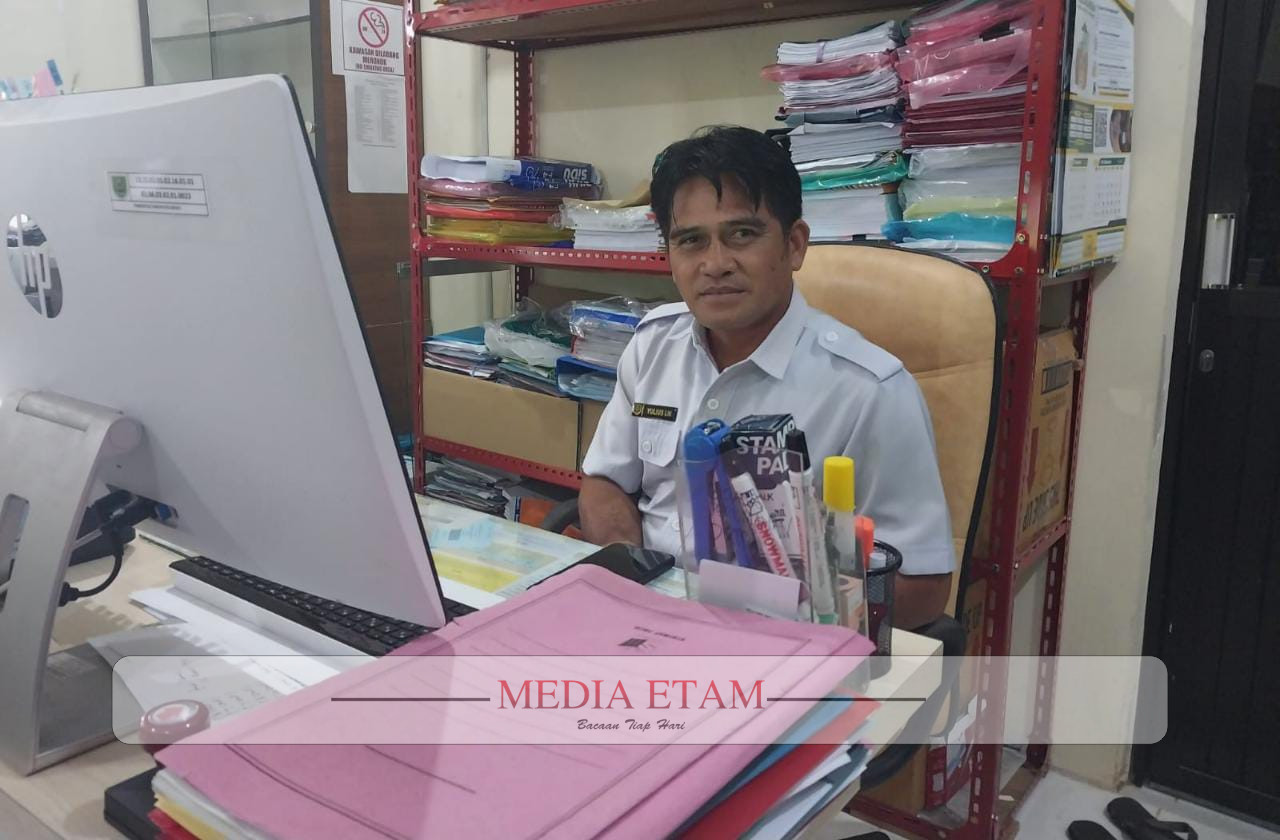Pranata Izin Tinggal Dinas Perumahan dan Kawasan Permukiman (Disperkim) Kabupaten Berau, Yulius. [Christian / Mediaetam.com]