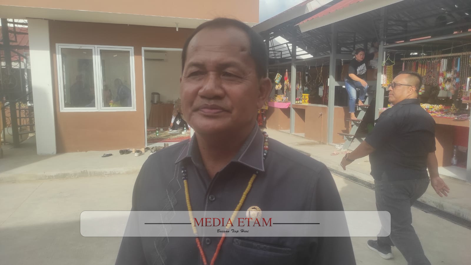 Wakil Ketua DPRD Samarinda Rusdi Saat Menghadiri Peresmian Pasar (Idham, Mediatam.com)
