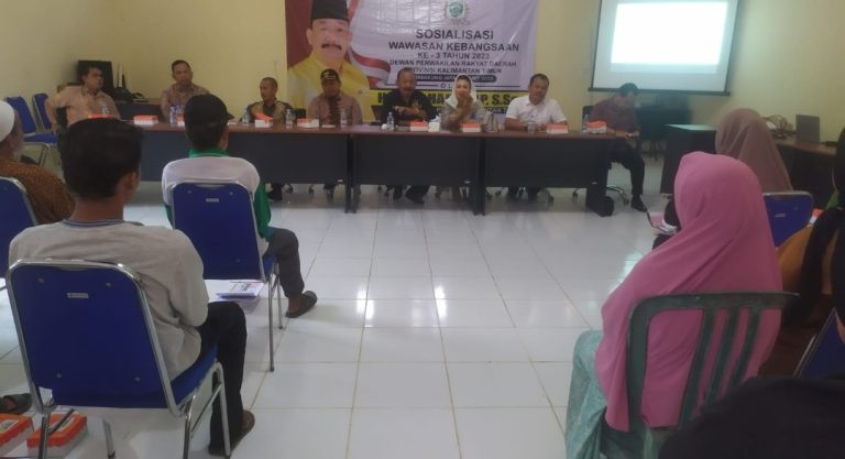 Anggota DPRD Kalimantan Timur, Andi Harahap saat melaksanakan sosialisasi wawasan kebangsaan (Foto istimewa)