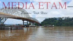 Kondisi alur sungai Mahakam di Samarinda (Foto Iswanto, Mediaetam.com).
