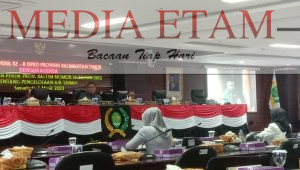 Kondisi forum rapat paripurna ke-8 DPRD Kaltim (Foto Iswanto, Mediaetam.com).