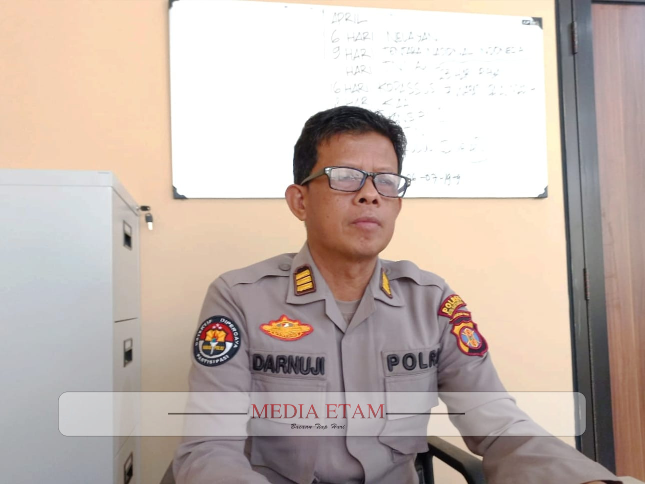Kasi Humas Polres Kukar, AKP Darnuji. (Indah, Mediaetam.com)