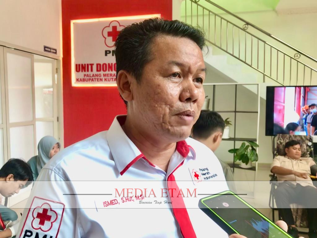 Ketua PMI Kukar, Ismed (Indah, Mediaetam.com)