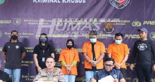 Rilis penetapan tersangka (Humas Polda Metro Jaya)
