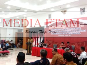 Rapat koordinasi dan evaluasi infrastruktur jalang lingkungan, program terang kampongku, dan pamsimas di Kukar (Indah, Mediaetam.com)