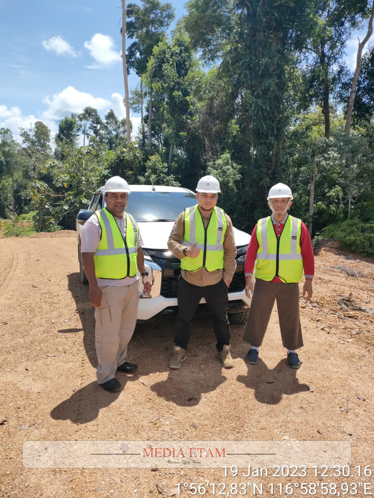 Kegiatan Direksi Hutan Sanggam dalam Peninjauan Blok Tebang RKT Tahun 2023