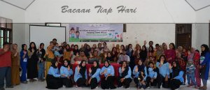 Kegiatan sosialisasi dan edukasi penanganan stunting yang berlangsung di Meraang, Kampung Tumbit Melayu, Kecamatan Teluk Bayur. [Doc. Berau Coal / Mediaetam.com]