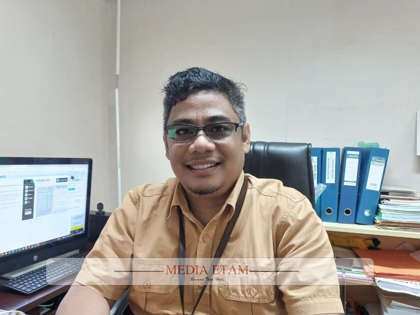Kabid Perencanaan Pengendalian Pembangunan Daerah (P3D), Saiful Bahri. (Indah, Mediaetam.com)