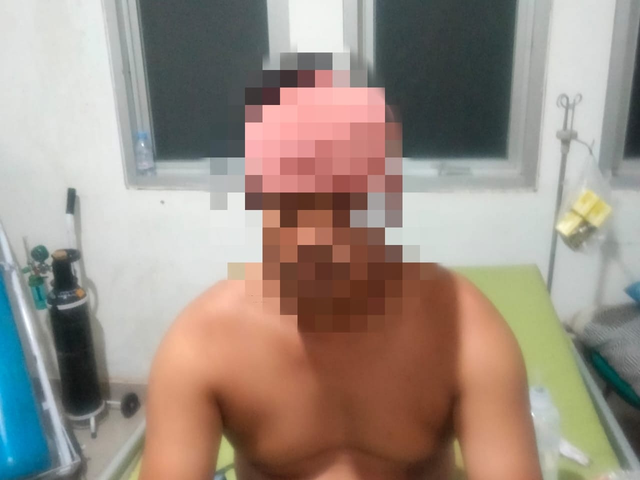 Korban penganiayaan. (Dok. Polsek Muara Kaman)