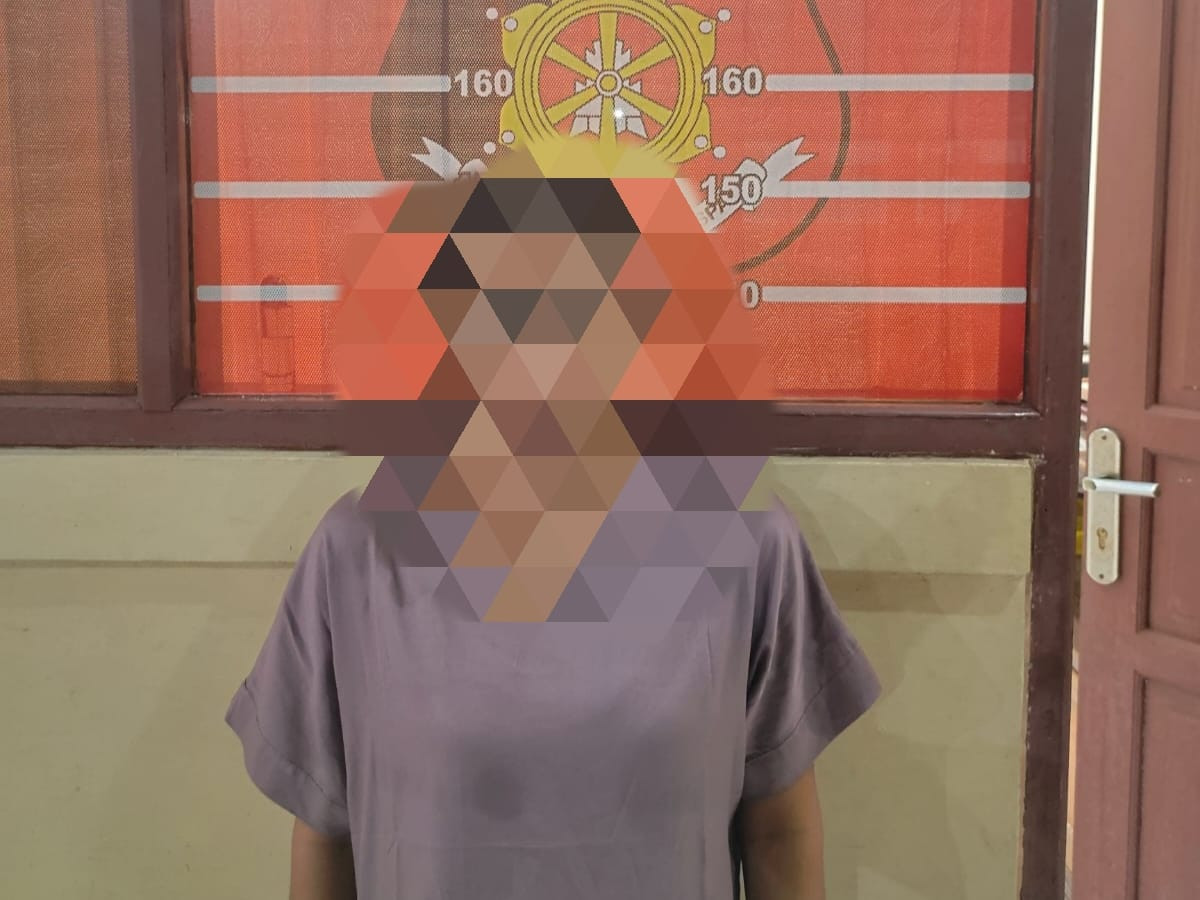 Pelaku kasus tindak pidana perdagangan orang. (Dok : Polsek Loa Janan)