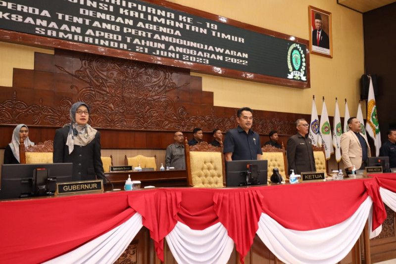 Suasana rapat paripurna DPRD Kalimantan Timur (Foto: Humas DPRD Kaltim).