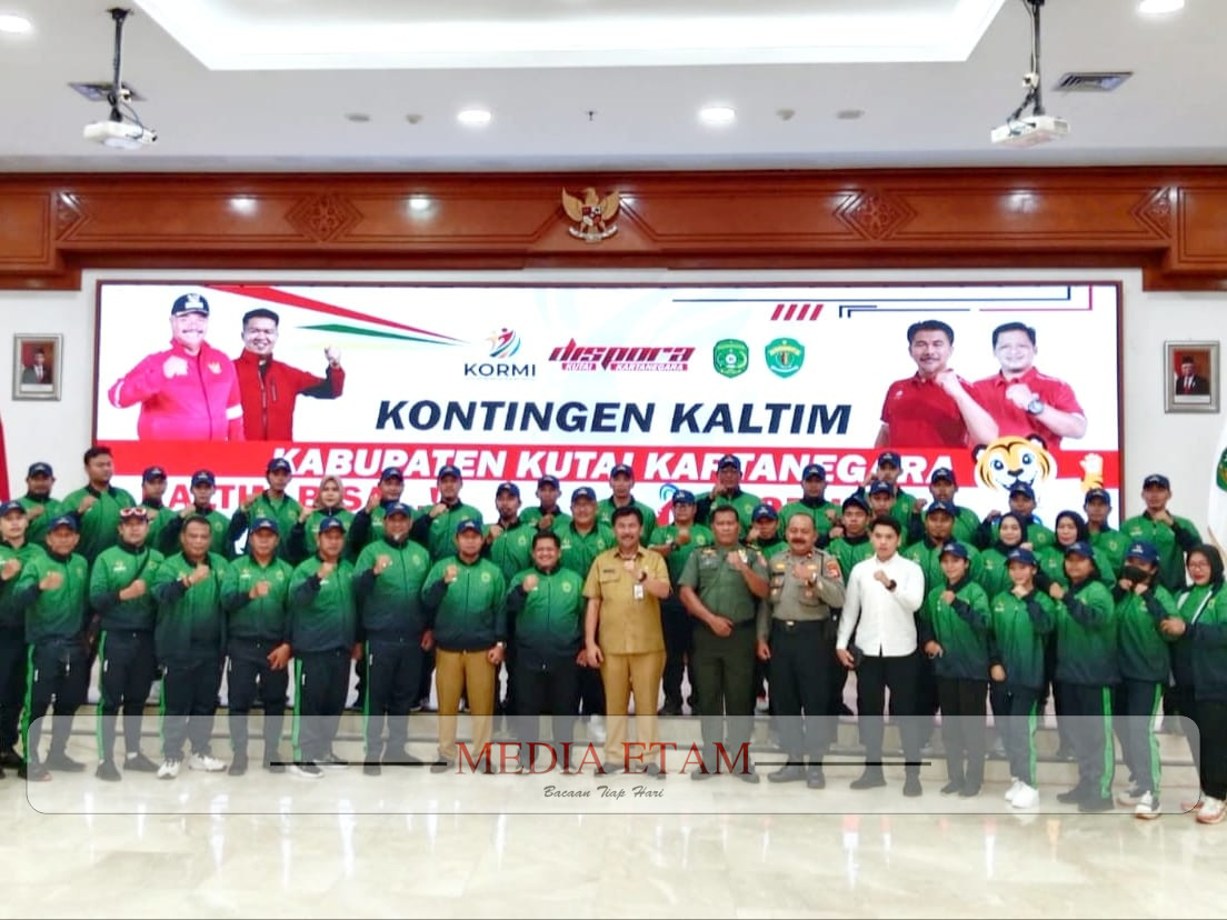 Pelepasan Kontingen Kaltim Utusan Kukar. (Indah, Mediaetam.com)