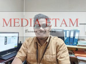 Kabid Perencanaan Pengendalian Pembangunan Daerah (P3D), Saiful Bahri. (Indah, Mediaetam.com)