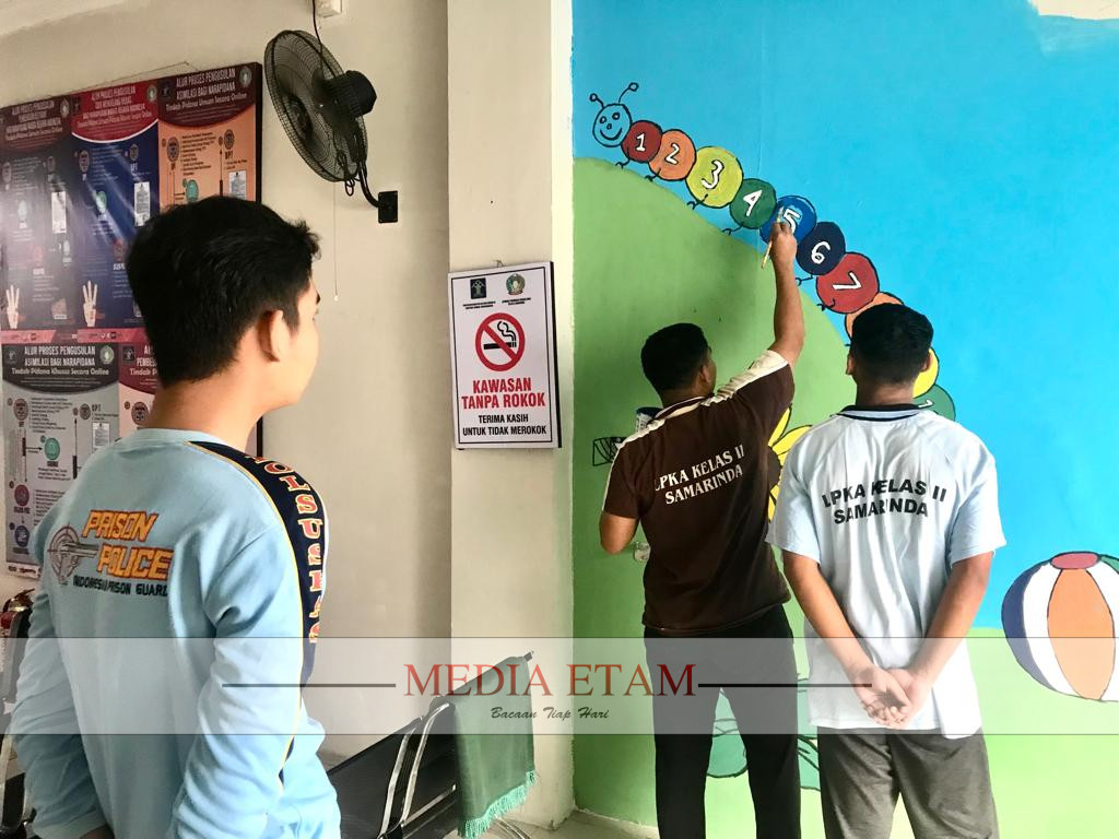 Kegiatan Andik Pas di dalam LPKA Kelas II A Samarinda. (Indah, Mediaetam.com)