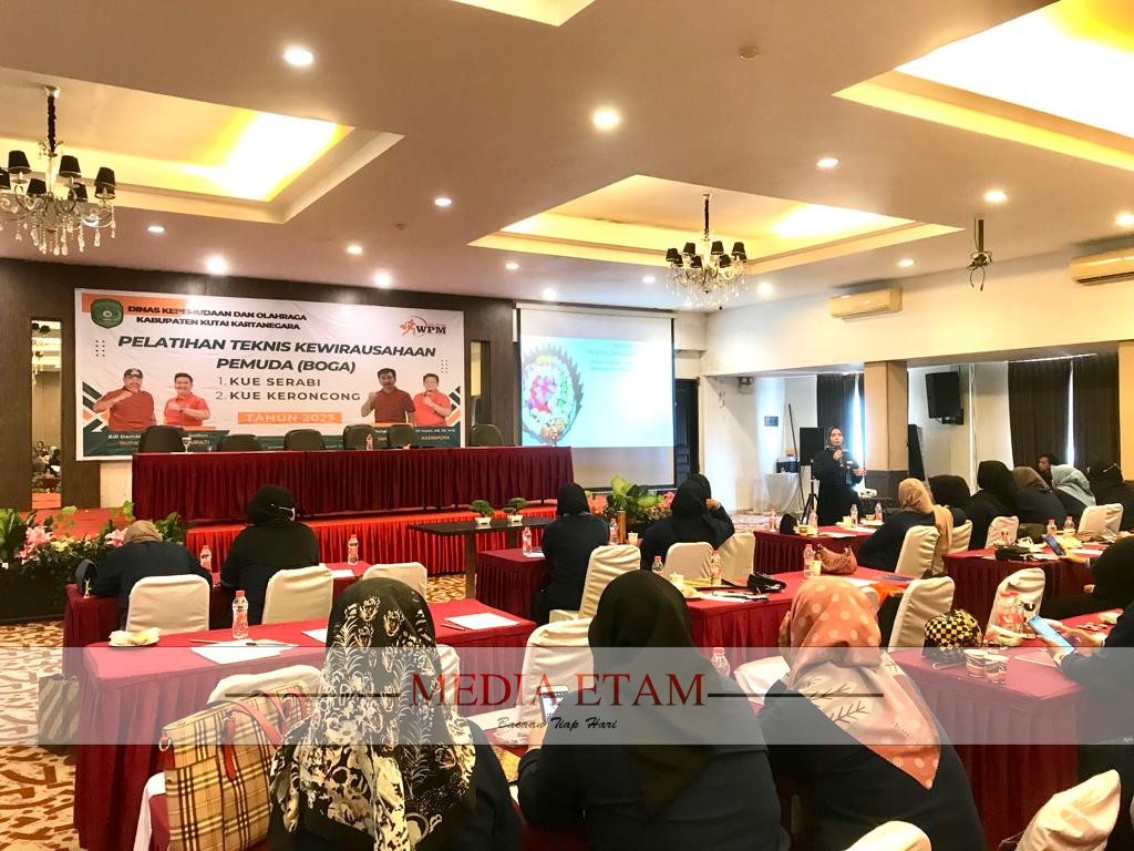 Kegiatan Pelatihan Teknis Kewirausahaan oleh Dispora Kukar. (Indah, Mediaetam.com)