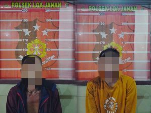 Dua Pelaku Pengedar Narkotika di Loa Janan. (Dok: Polsek Loa Janan)