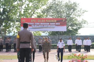Apel Operasi Zebra Mahakam 2023 Polres Kukar. (Dok: Polres Kukar)