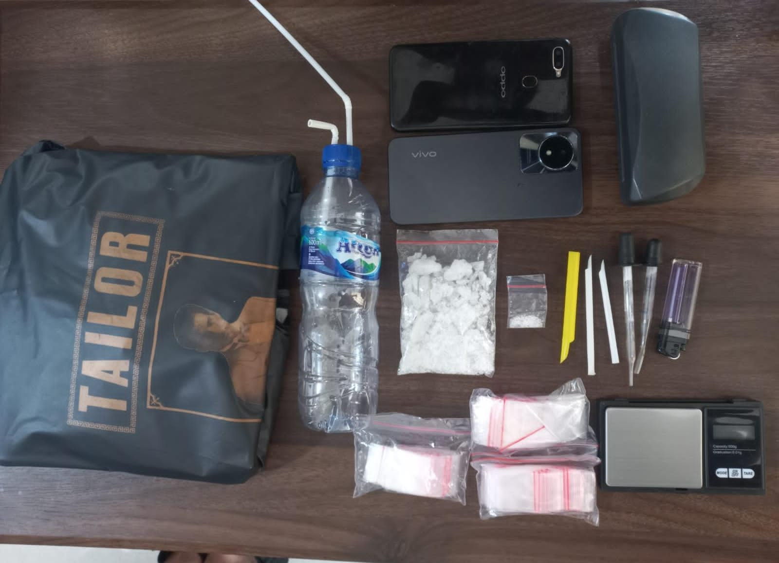 Barang Bukti Narkotika. (Dok: Polres Kukar)