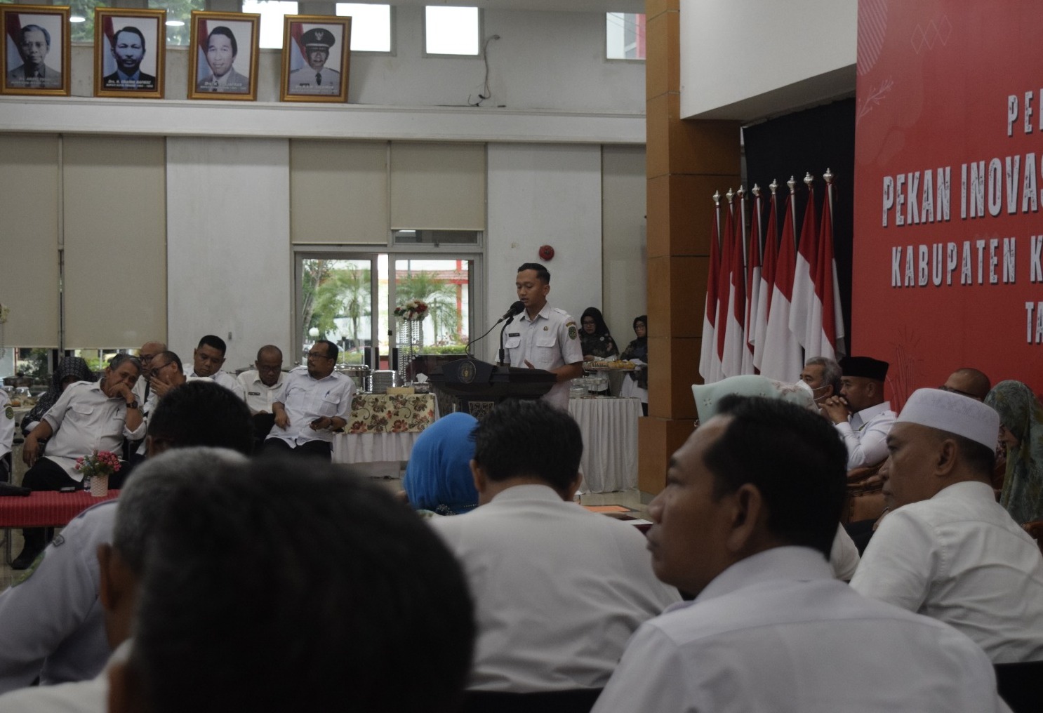Foto: Penyampaian teknis pengajuan proposal Pekan Inovasi dan Kreativitas 2023 oleh Peneliti Ahli Muda Brida Kukar Fathul Alamin