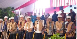 Groundbreaking pabrik bahan peledak di Samboja (Foto Adpim Pemprov Kaltim)