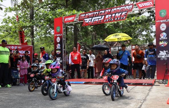Anak-anak yang berolahraga Push Bike (Foto: Istimewa)