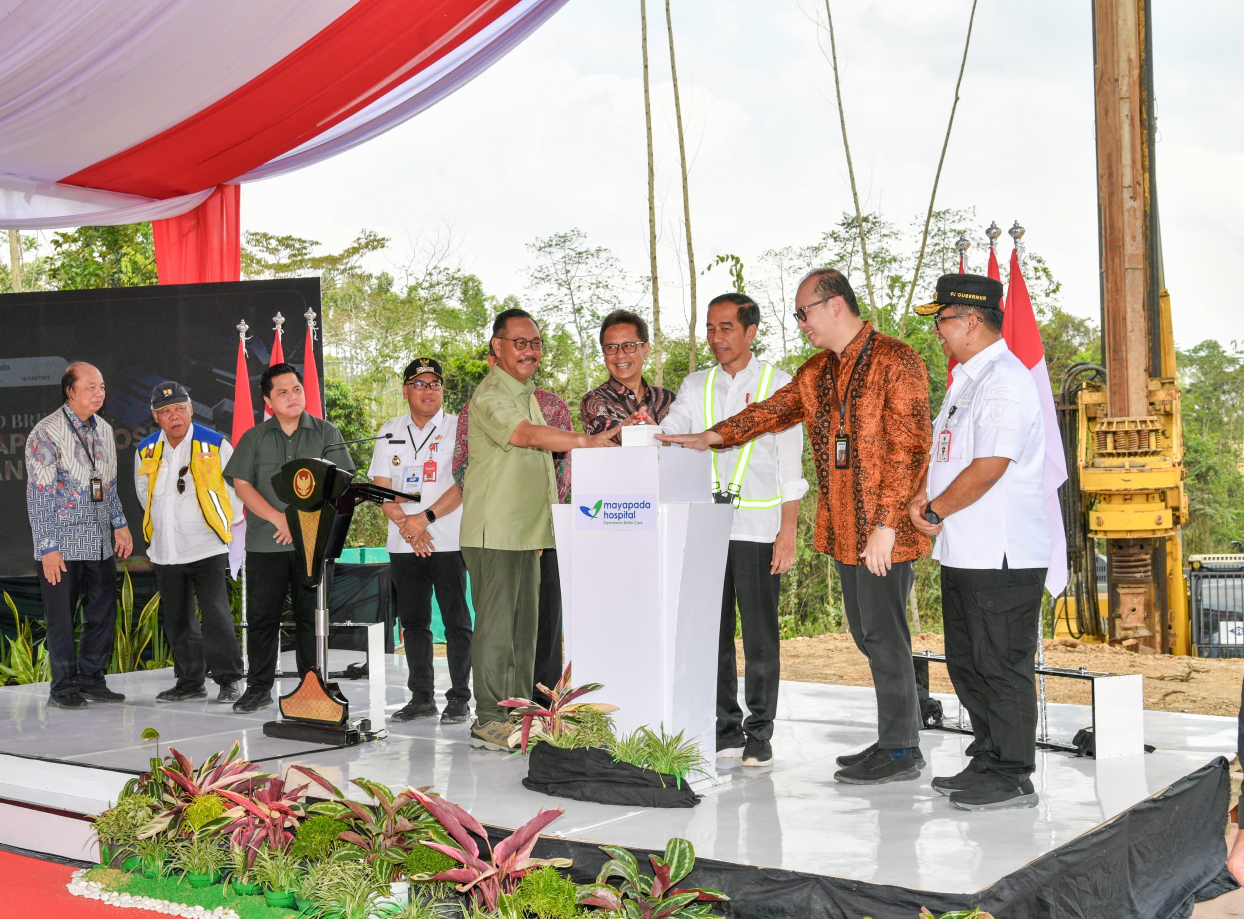 groundbreaking Mayapada Hospital di IKN.