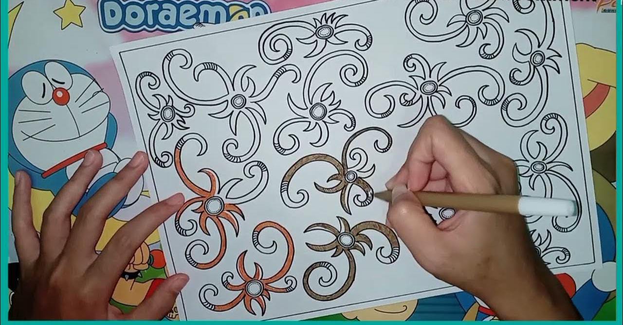 Ilustrasi Desain motif batik Kalimantan Timur (Foto: Istimewa).