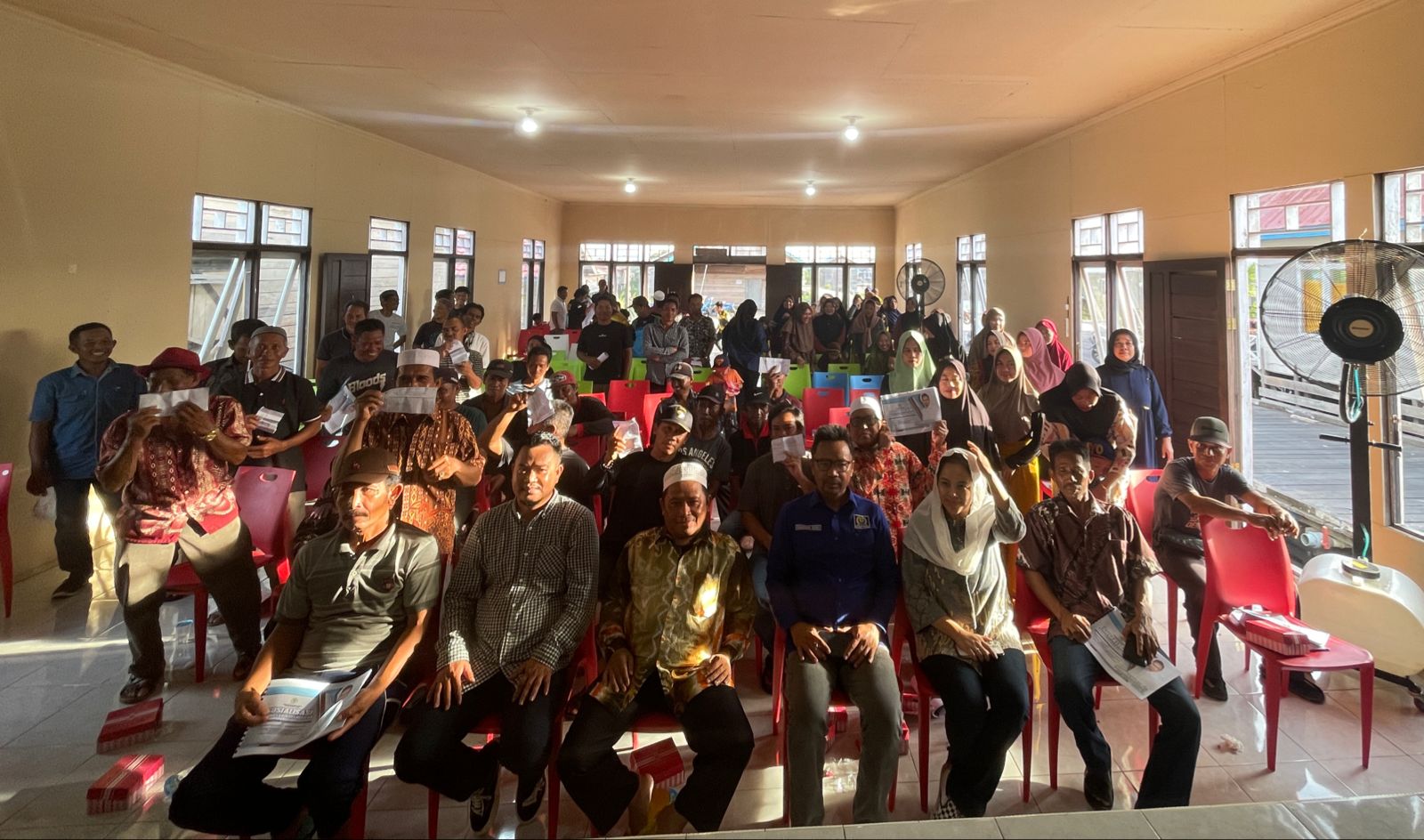 Foto : Agenda Soswasbang Oleh Baharuddin Demmu di Desa Jantur Baru (Mujahid/Mediaetam.com)