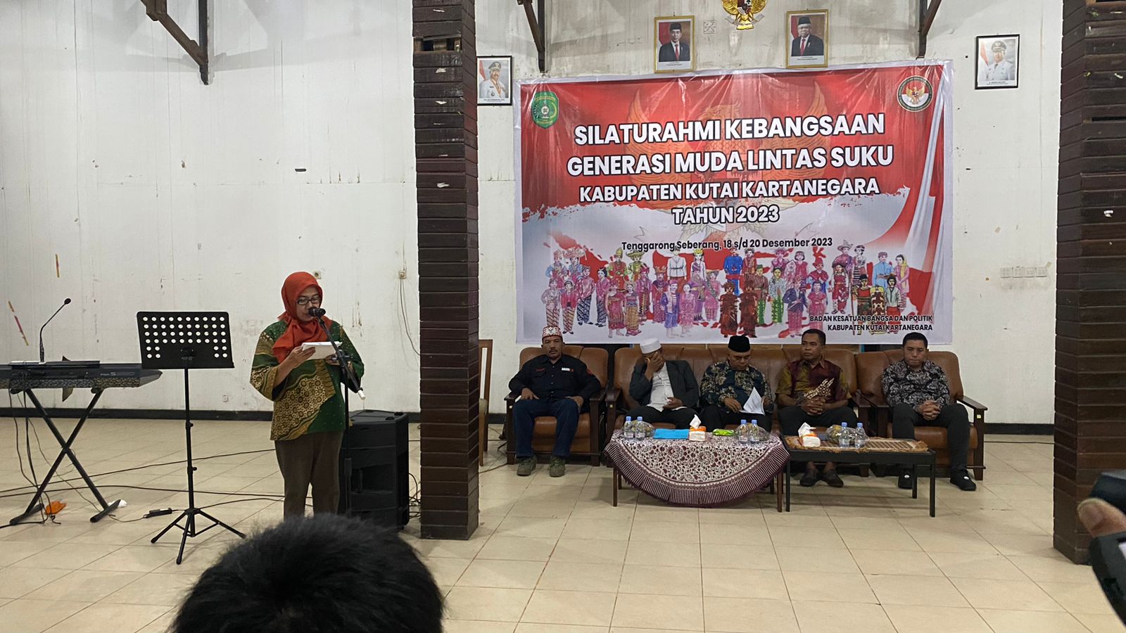 FOTO : Suasana silaturahmi kebangsaan pemuda lintas suku yang digelar Badan Kesatuan Bangsa dan Politik (Kesbangpol) Kukar. (Riadi Ganteng/Media Etam)