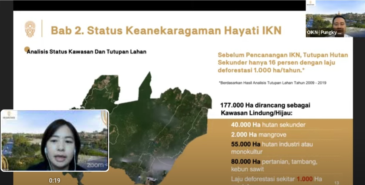 konsultasi publik yang digelar secara daring dan membahas eksistensi spesies