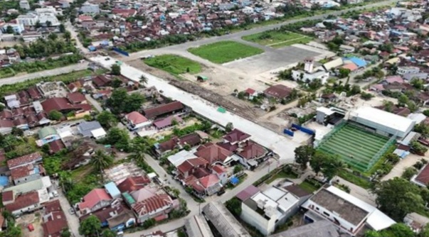 jalan yang sedang dibangun (pemprov kaltim)