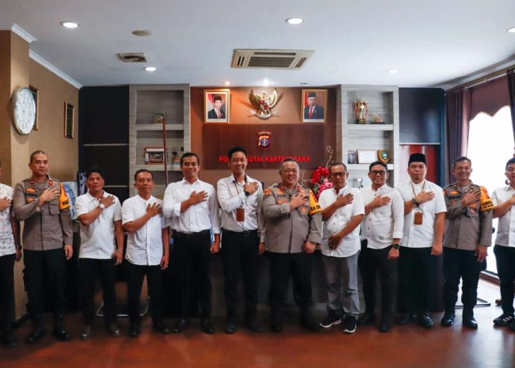 KPU Kukar, Bawaslu Kukar, dan Polres Kukar Jalin Silaturahmi Memperkuat Sinergi