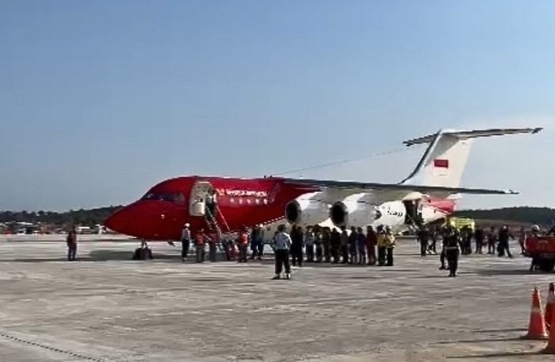 Pesawat Kepresidenan di Bandara VVIP (sumber: Humas Pemprov kaltim)