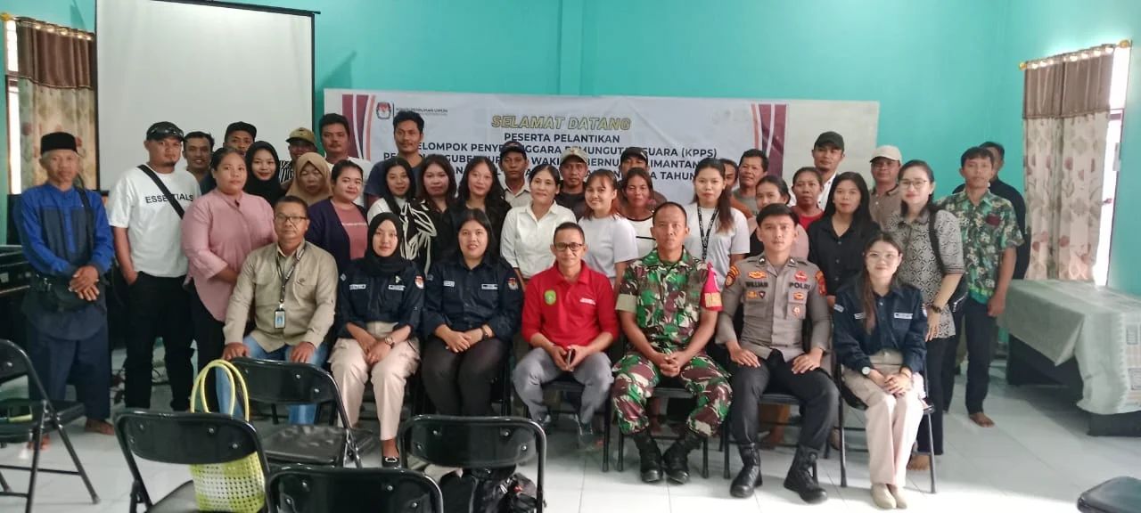 Babinsa Klekat Hadiri Pelantikan KPPS Menuju Pilkada 2024