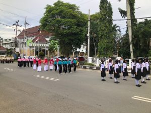 gerak jalan di Kukar (Nur Fadilla Indah)