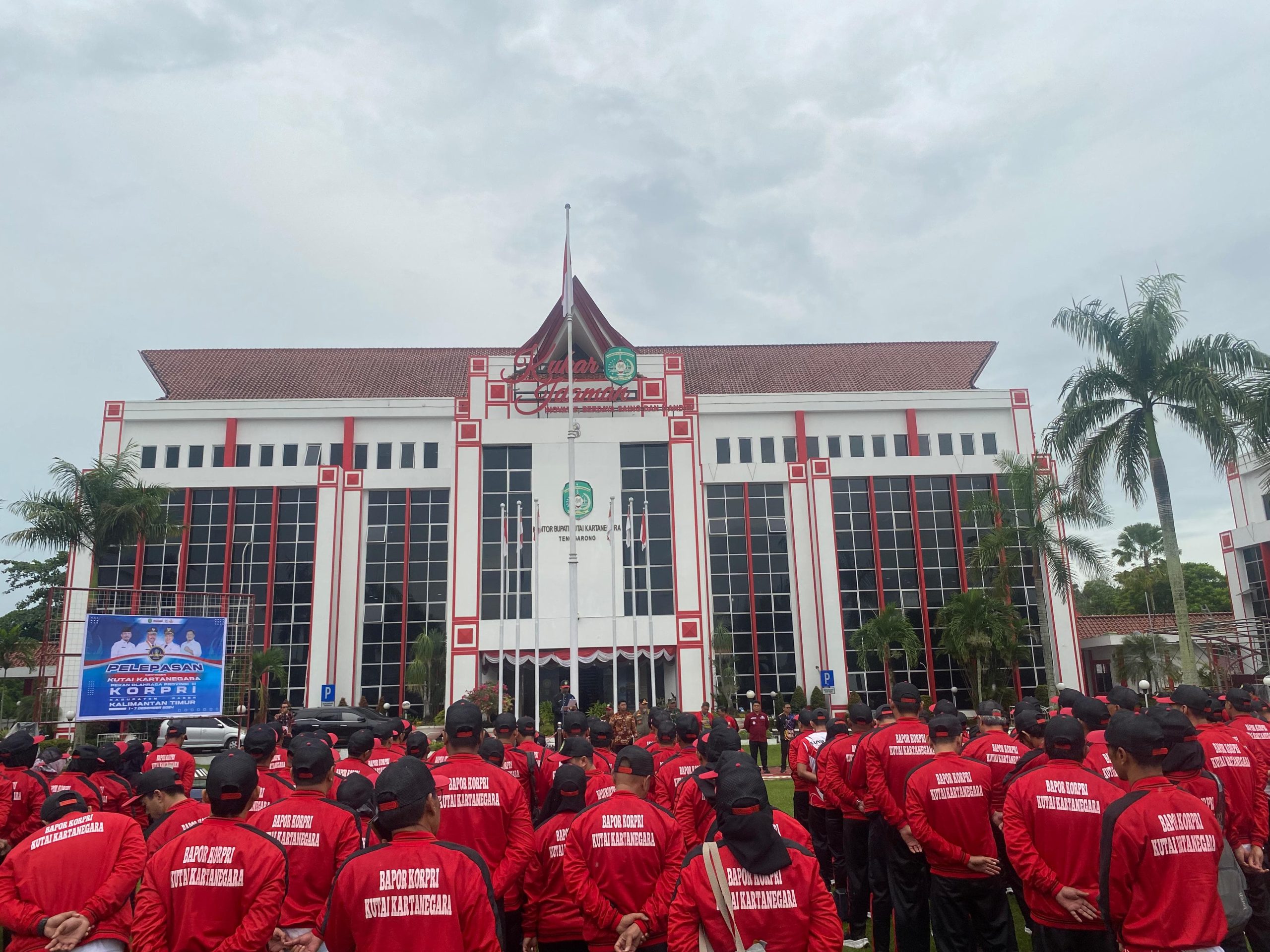 pelepasan kontingen Porprov Korpri