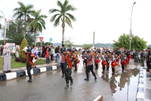 Kirab Pasukan Brimob II Meriahkan HUT ke-79 Brimob Polri di Kukar