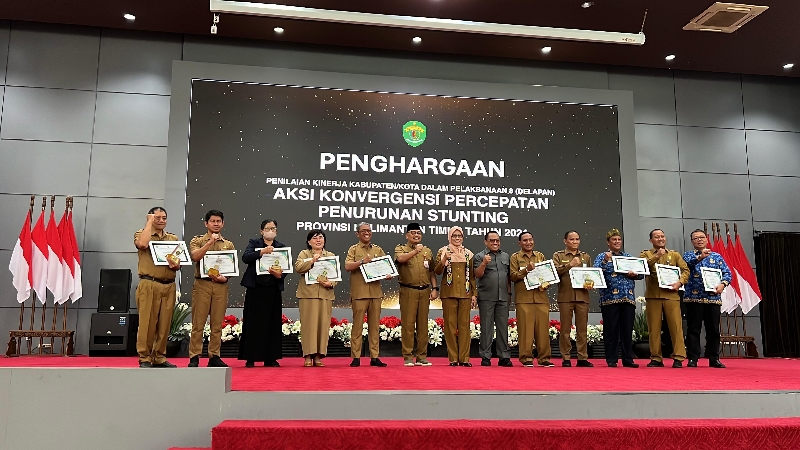 Kukar Berhasil Raih Juara Pertama Dalam Percepatan Penurunan Stunting se-Kaltim