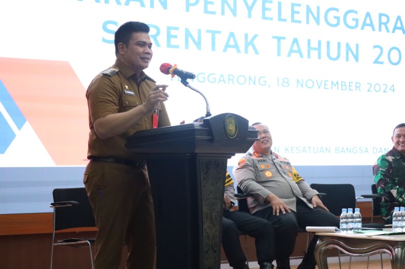 Pjs Bupati Kukar, Bambang Arwanto Buka Rakor Pilkada Serentak 2024