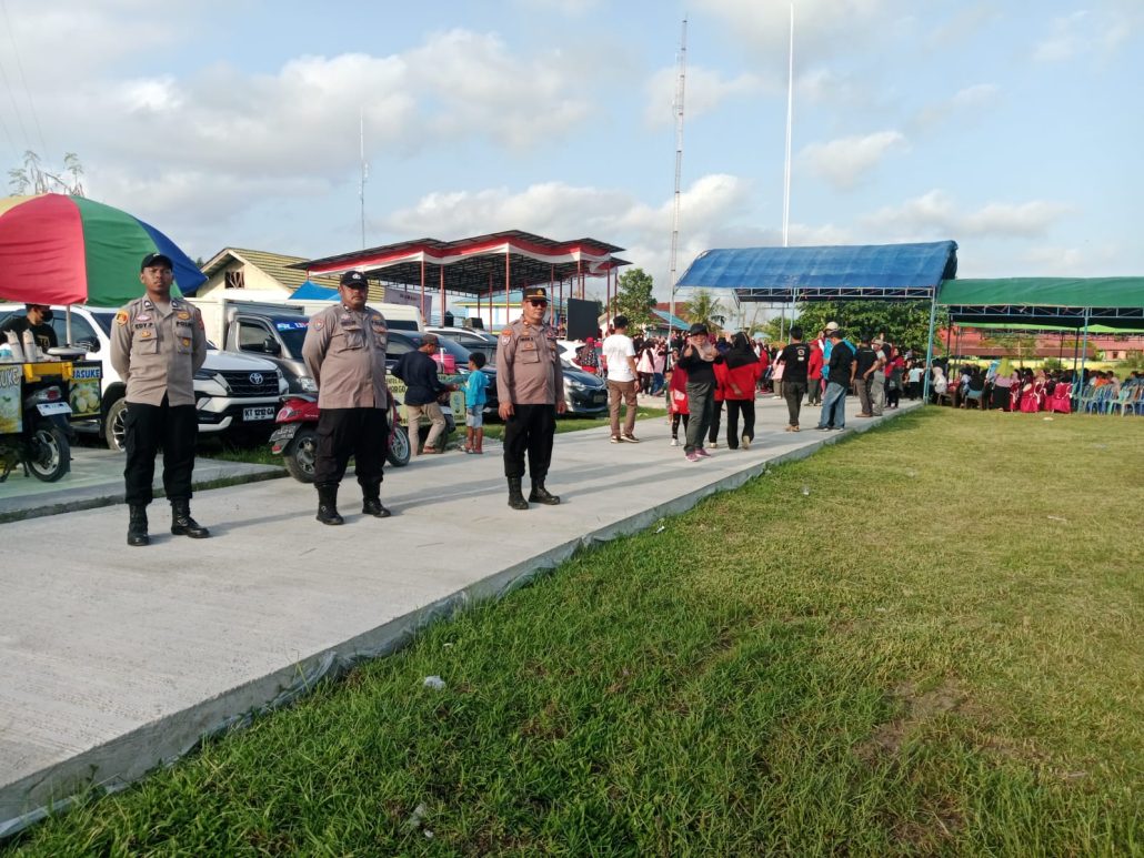 Polsek Samboja Gelar Pengamanan Kampanye Paslon